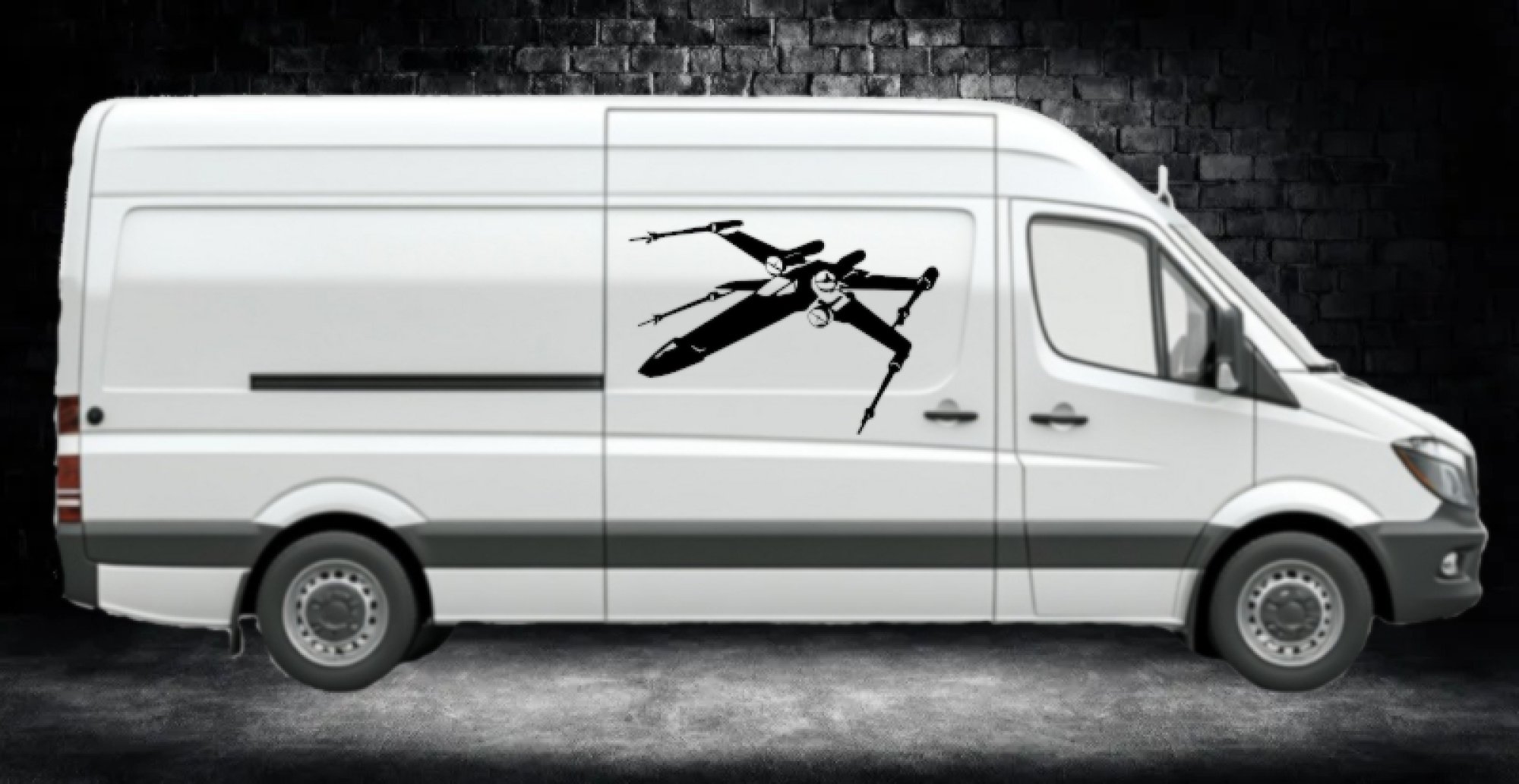 Aufkleber 46384 X Wing Fighter seitlich